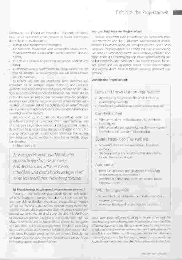 Vorschauseite 2: Erfolgreiche Projektarbeit in der Altenpflege