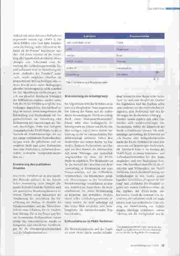 Vorschauseite 2: PAAG-Verfahren unter der Lupe