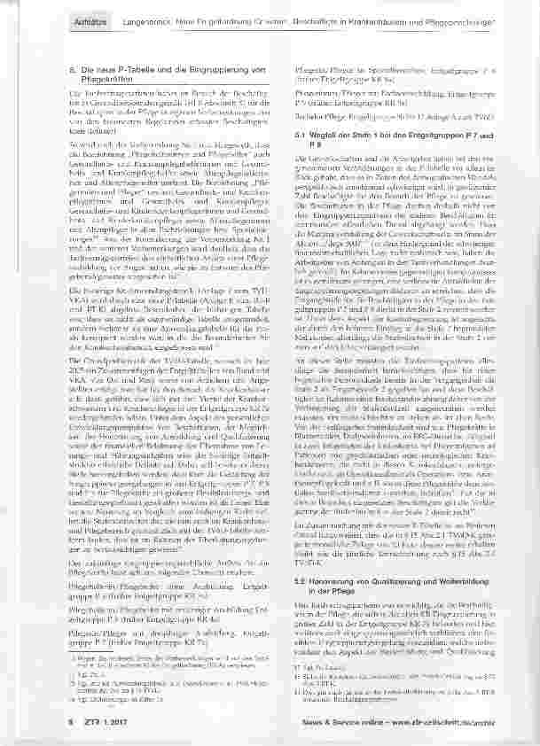 Vorschauseite 4: Neue Entgeltordnung für die kommunalen Beschäftigten in Krankenhäusern und Pflegeeinrichtungen