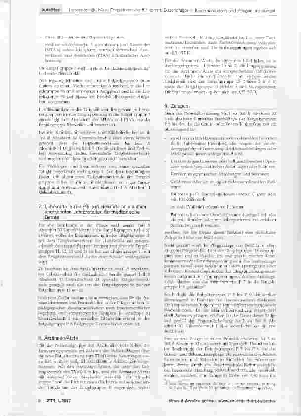Vorschauseite 6: Neue Entgeltordnung für die kommunalen Beschäftigten in Krankenhäusern und Pflegeeinrichtungen
