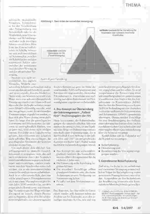 Vorschauseite 4: Die Mauer muss weg - ein Konzept für eine sektorenübergreifende Versorgung im deutschenGesundheitswesen