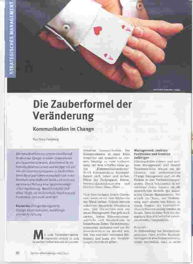 Vorschauseite 1: Die Zauberformel der Veränderung