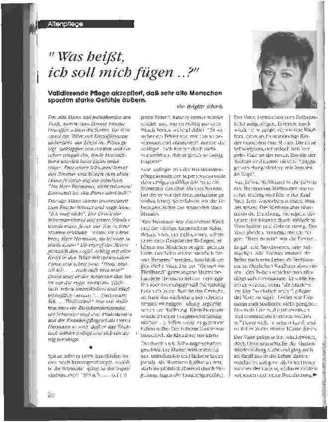 Vorschauseite 1: Was heißt, ich soll mich fügen. .. ?