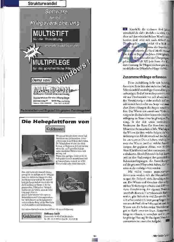Vorschauseite 4: Veränderungen im Pflegeumfeld