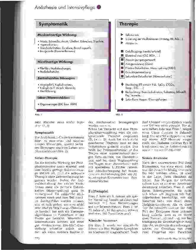 Vorschauseite 2: E 605-Intoxikation - Fallbeispiel einer oralen Phosphorsäureester-Vergiftung in suizidaler Absicht -