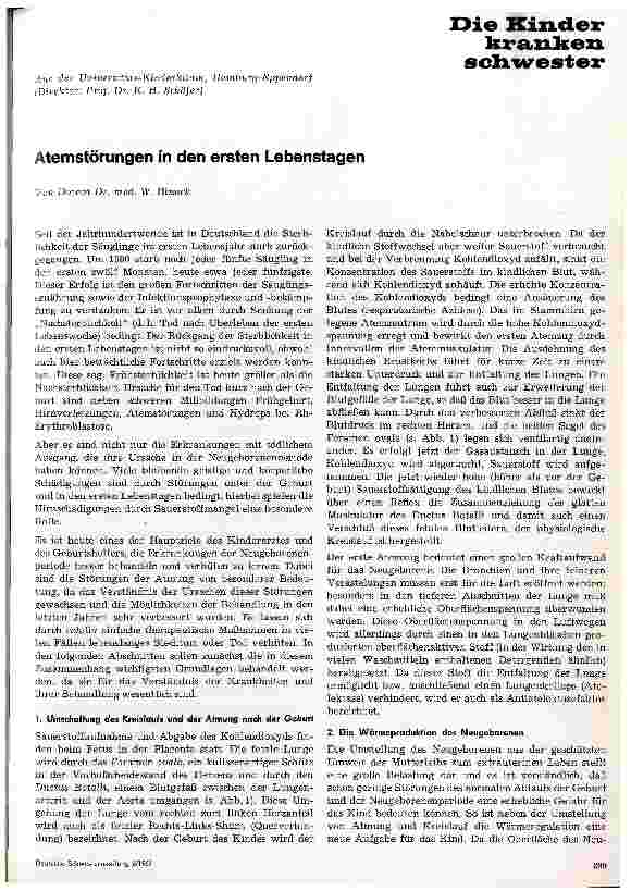 Vorschauseite 1: Atemstörungen in den ersten Lebenstagen