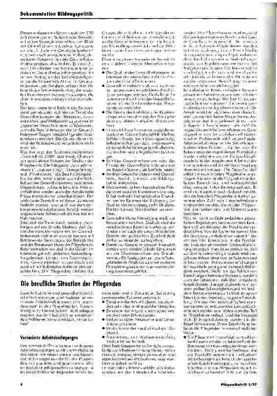 Vorschauseite 3: Das ASG-Reformkonzept der Pflegebildung