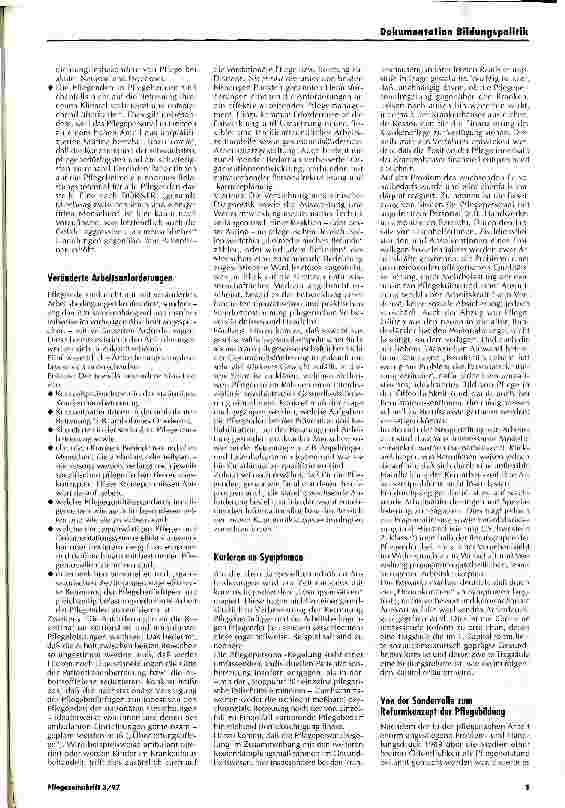 Vorschauseite 4: Das ASG-Reformkonzept der Pflegebildung