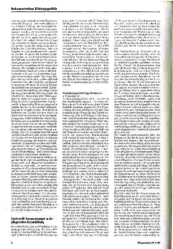 Vorschauseite 5: Das ASG-Reformkonzept der Pflegebildung