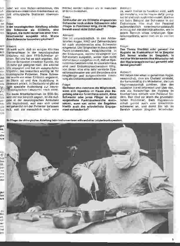 Vorschauseite 3: Das Allgemeine Krankenhaus Wandsbek Interview mit Frau Oberin Ingeborg Jürß