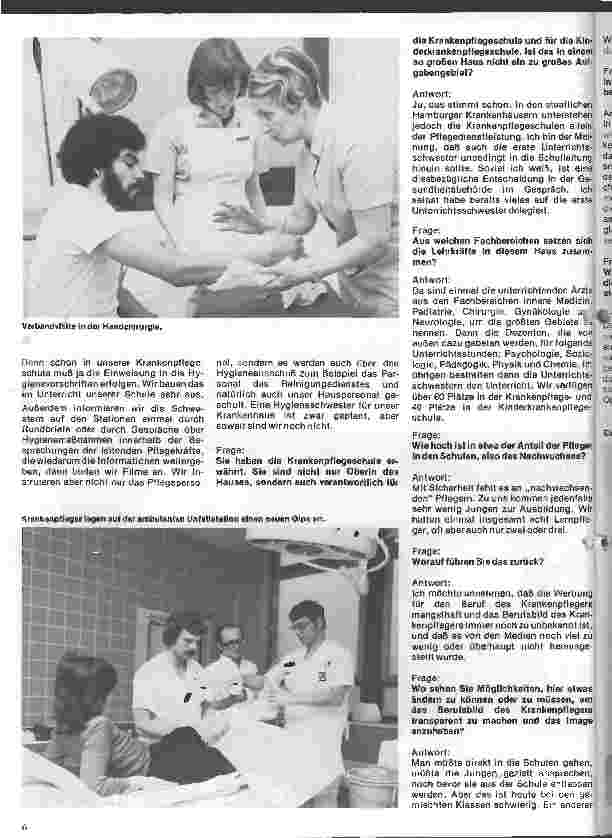 Vorschauseite 4: Das Allgemeine Krankenhaus Wandsbek Interview mit Frau Oberin Ingeborg Jürß