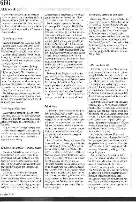 Vorschauseite 3: Freizeitaktivitäten im Alter