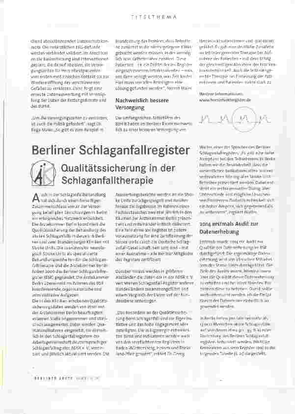 Vorschauseite 2: Berlin-Brandenburger Herzinfarktregister e.V.