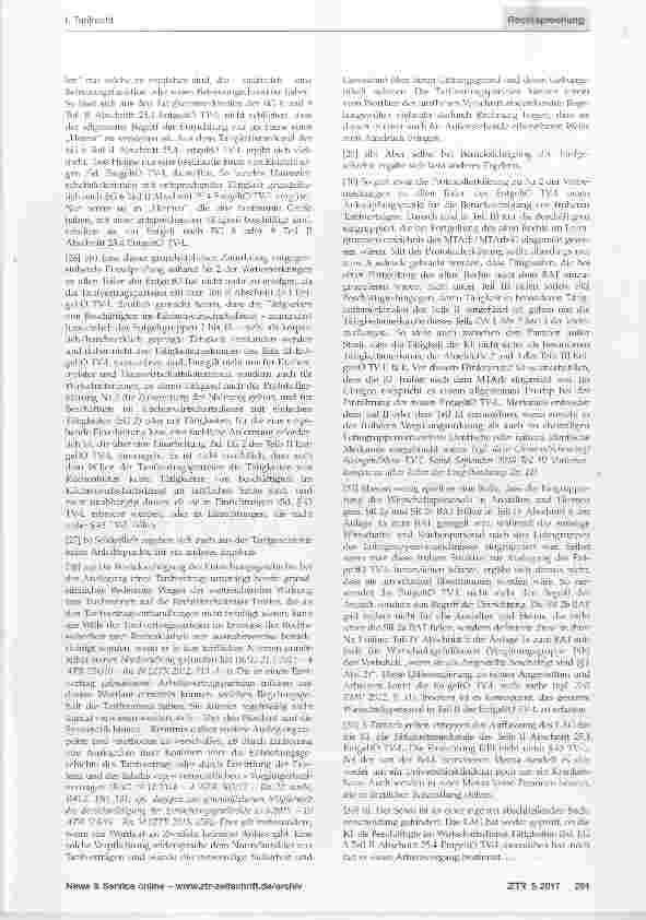 Vorschauseite 4: Beschäftigte im Küchenwirtschaftsdienst Stufenzuordnung Stufe 5 oder 6 der EG 3 TV-L - Sperre der Stufe 6