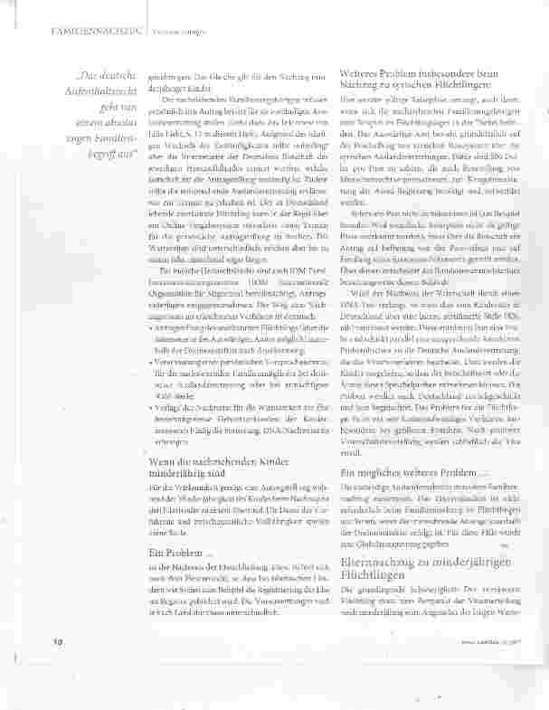 Vorschauseite 2: So (schwer) kommen Familien zusammen