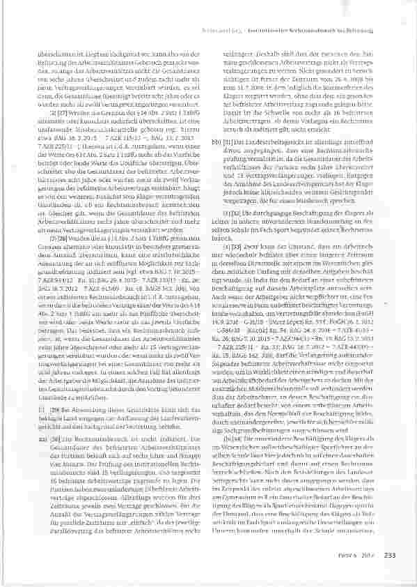 Vorschauseite 6: Institutioneller Rechtsmissbrauch bei Befristung