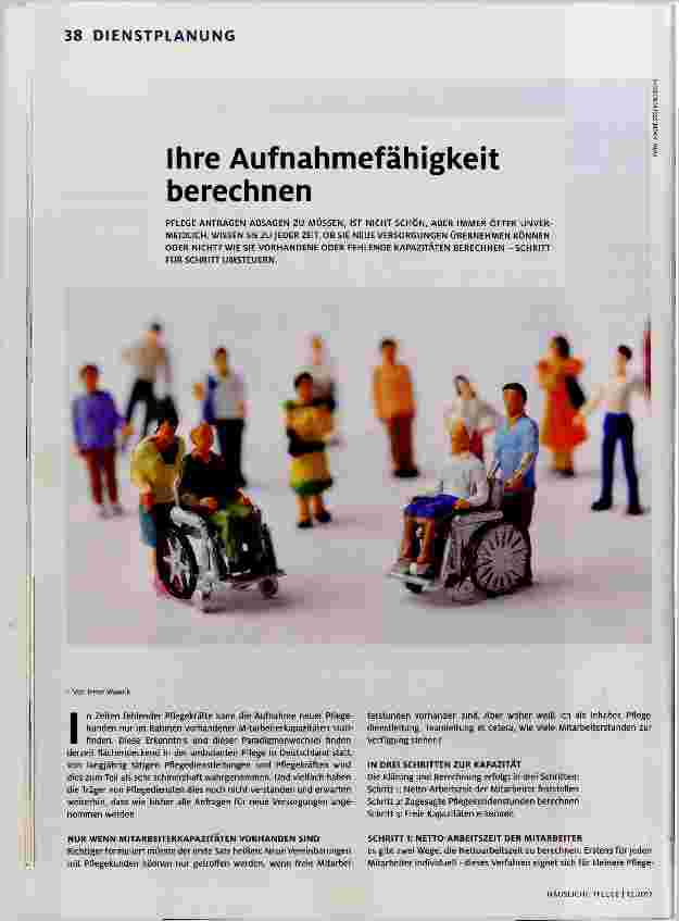 Vorschauseite 1: Ihre Aufnahmefähigkeit berechnen
