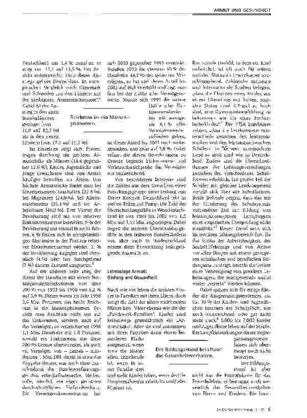 Vorschauseite 2: Prekäre Lebensverhältnisse - politische Antworten in Deutschland