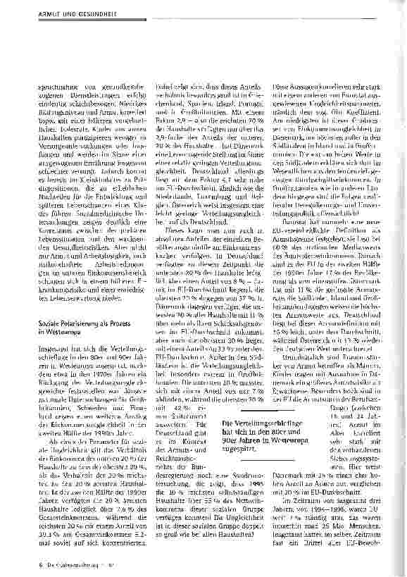 Vorschauseite 3: Prekäre Lebensverhältnisse - politische Antworten in Deutschland