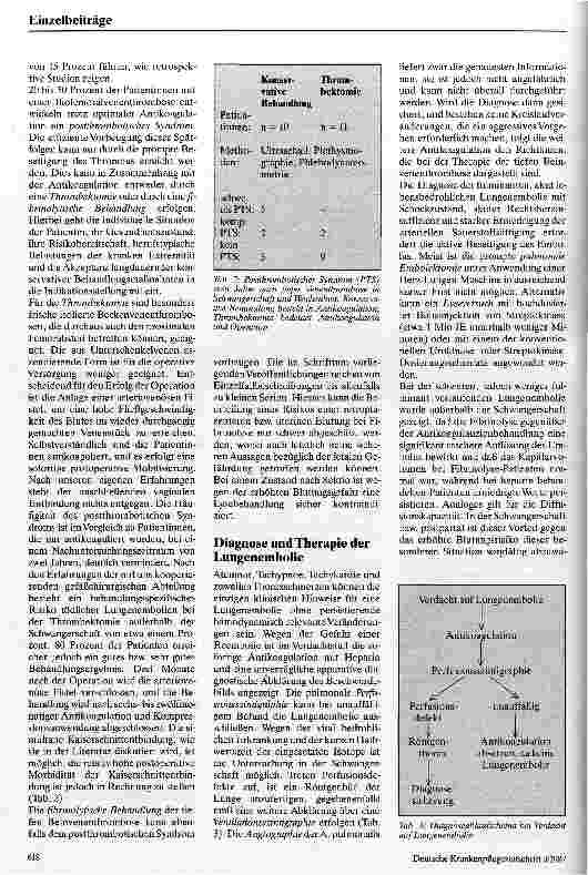 Vorschauseite 3: Thromboembolische Erfahrungen in der Geburtshilfe Diagnostik und Therapie
