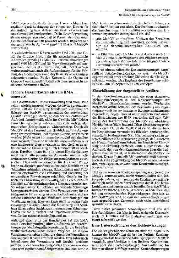 Vorschauseite 2: Kostenwirkung der MedGV