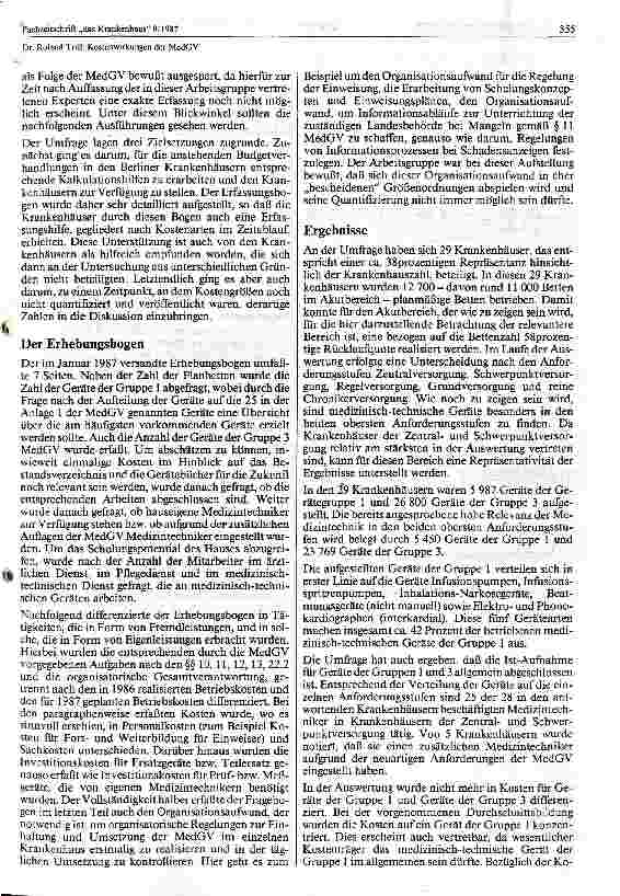 Vorschauseite 3: Kostenwirkung der MedGV