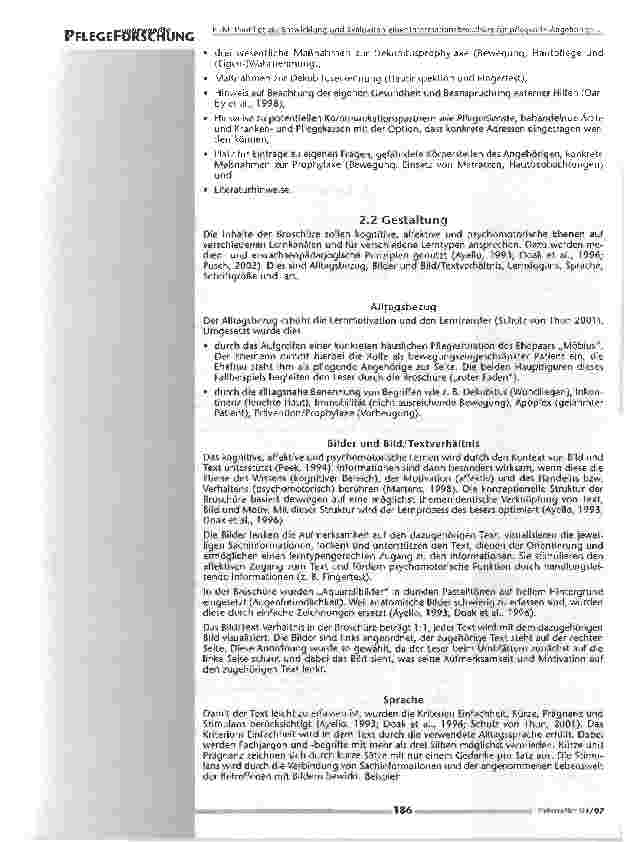 Vorschauseite 3: Entwicklung und Evaluation einer Informationsbroschüre für pflegende Angehörige zum Thema Dekubitusprophylaxe