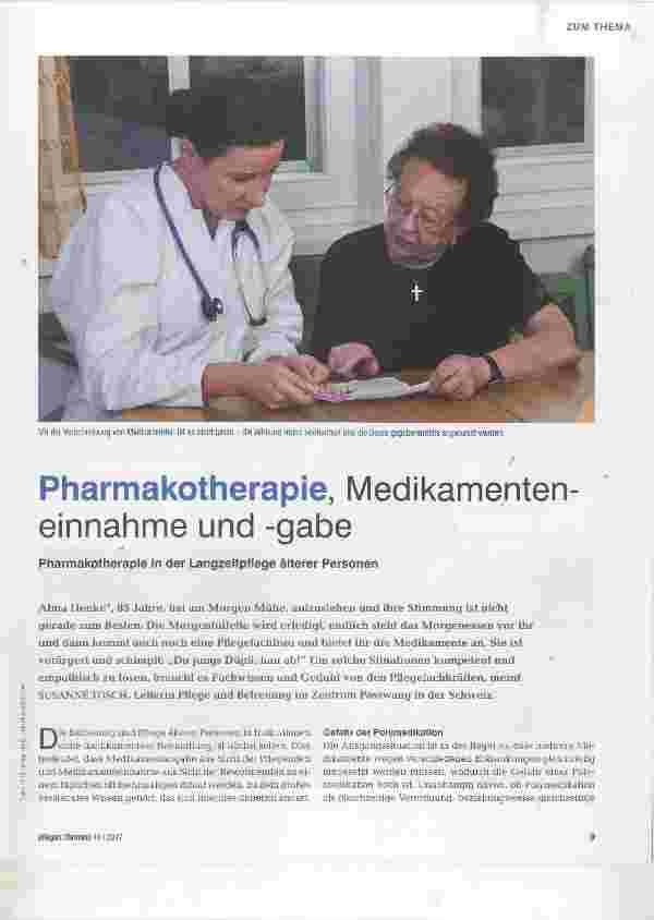 Vorschauseite 1: Pharmakotherapie, Medikamenteneinnahme und -gäbe