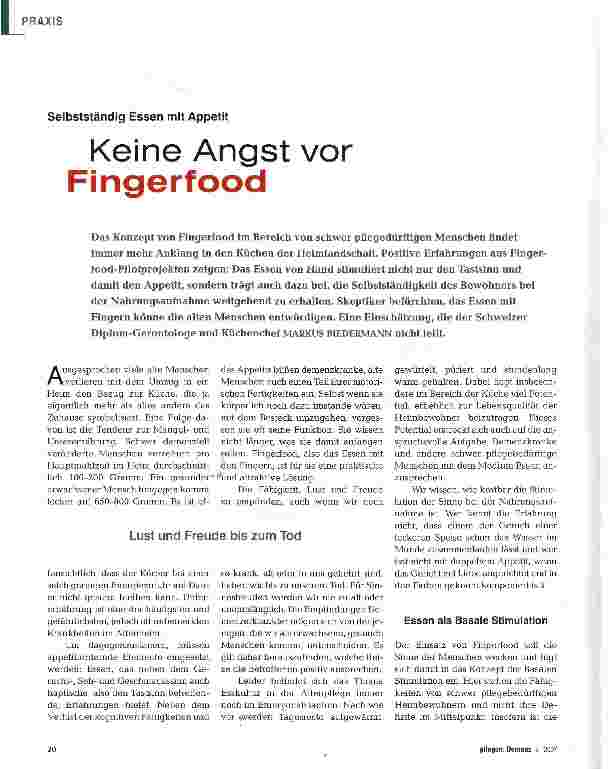 Vorschauseite 1: Keine Angst vor Fingerfood