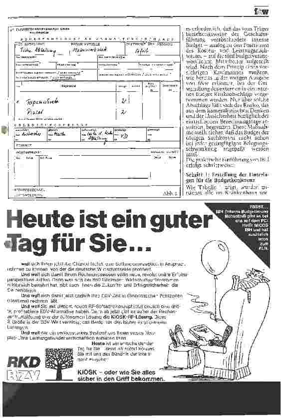 Vorschauseite 2: IBH - Interne Budgetierung Hohenlind Teil II: Budgetierung der übrigen Sachkosten, 14 Monate praktische Erfahrungen