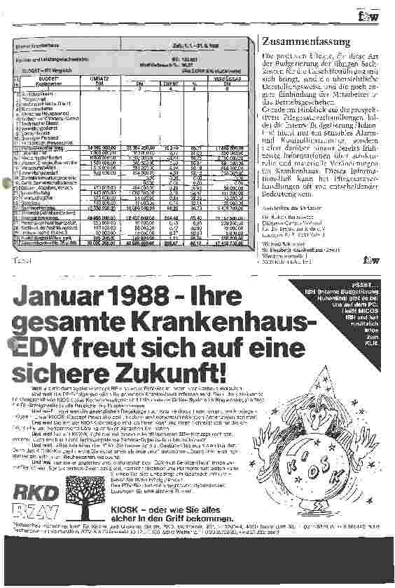 Vorschauseite 6: IBH - Interne Budgetierung Hohenlind Teil II: Budgetierung der übrigen Sachkosten, 14 Monate praktische Erfahrungen