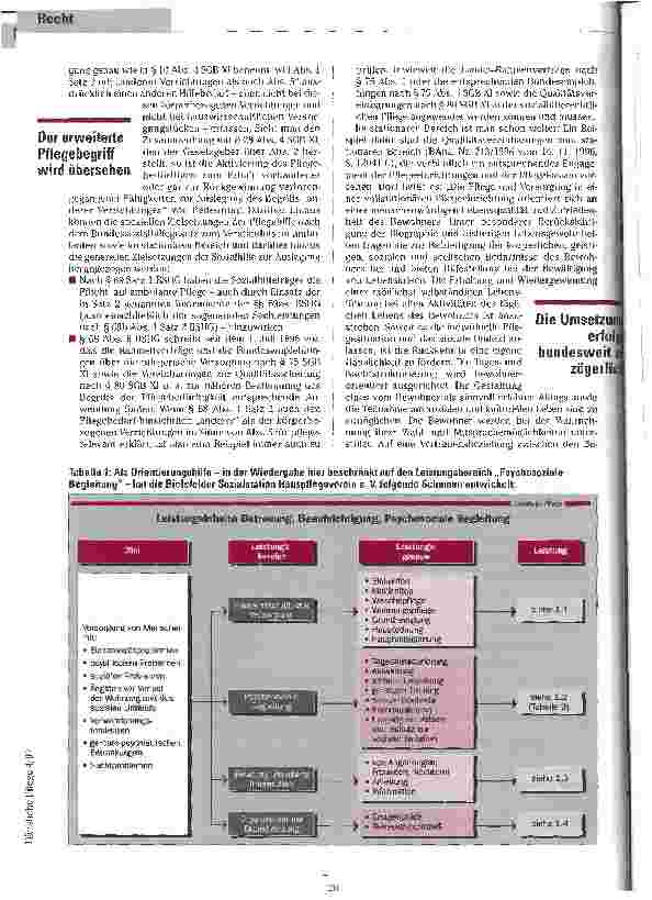 Vorschauseite 2: Nicht zu übersehen... Der erweitertete Pflegebegriff im Bundessozialhilfegesetz (BSHG)