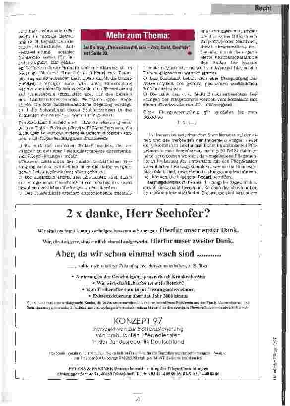 Vorschauseite 5: Nicht zu übersehen... Der erweitertete Pflegebegriff im Bundessozialhilfegesetz (BSHG)
