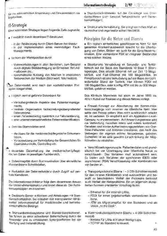 Vorschauseite 3: Informationstechnologie im Krankenhaus