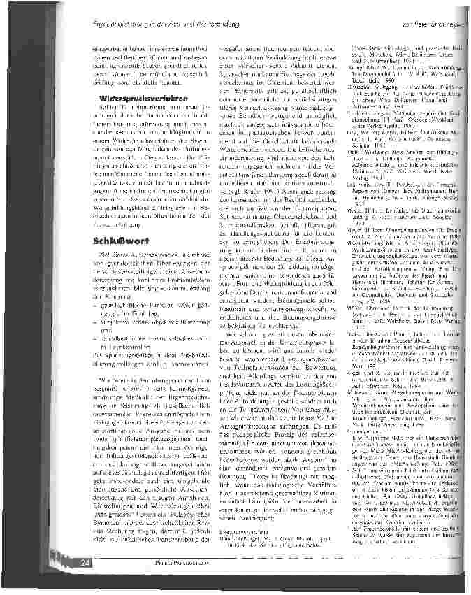 Vorschauseite 6: Ergebnissicherung in der Ausund Weiterbildung