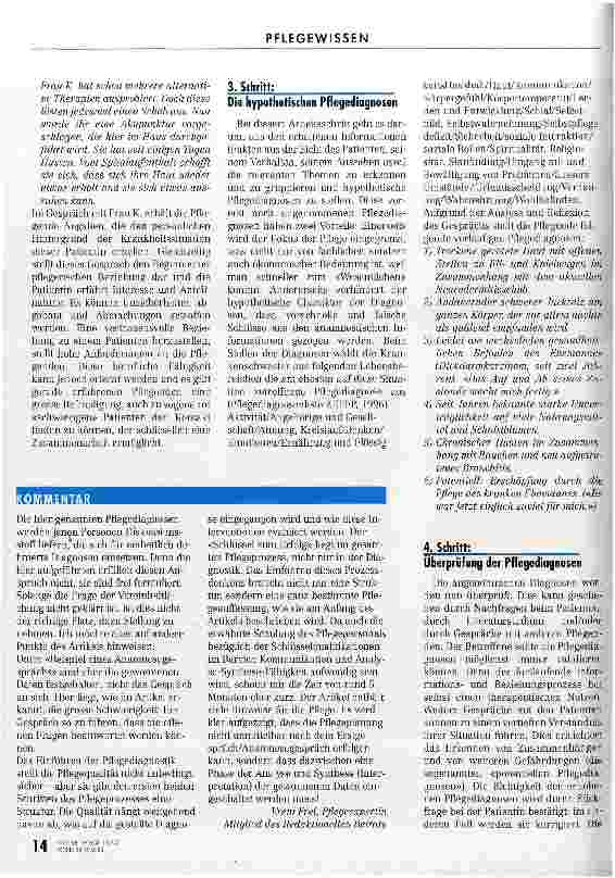 Vorschauseite 5: Die Lebenswelt der Patienten einbeziehen! Pflegediagnostik