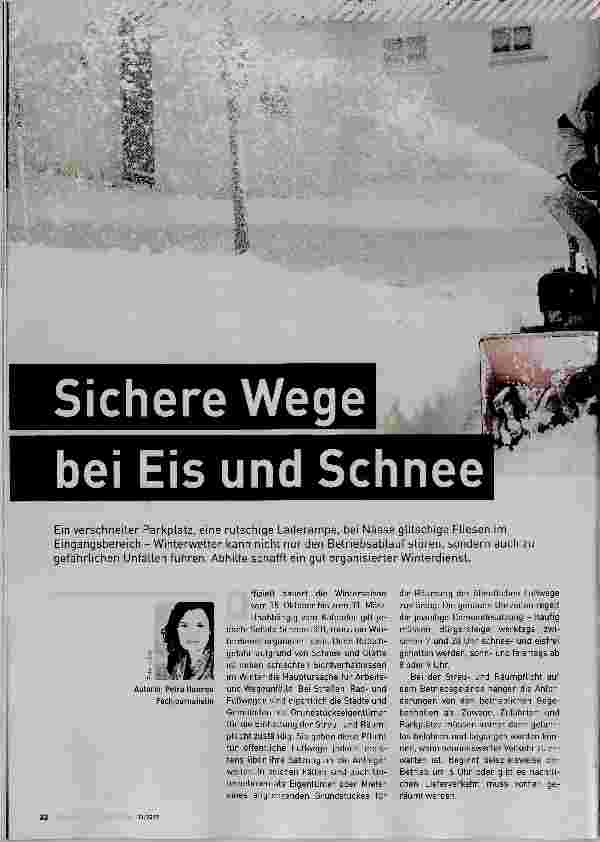 Vorschauseite 1: Sichere Wege bei Eis und Schnee