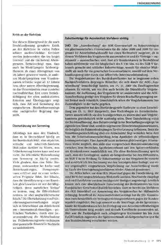 Vorschauseite 4: Die Diskussion um das Hautkrebsscreening