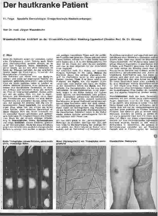Vorschauseite 1: Der hautkranke Patient 11. Folge: Spezielle Dermatologie: Erregerbedingte Hauterkrankungen