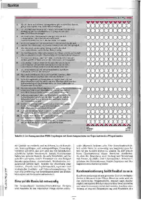 Vorschauseite 4: Stärken erkennen - Schwächen aufzeigen Das Pflege-Qualitäts-Management (PQM): Ein Analyseverfahren als Alternative zur DIN ISO 9000ff.