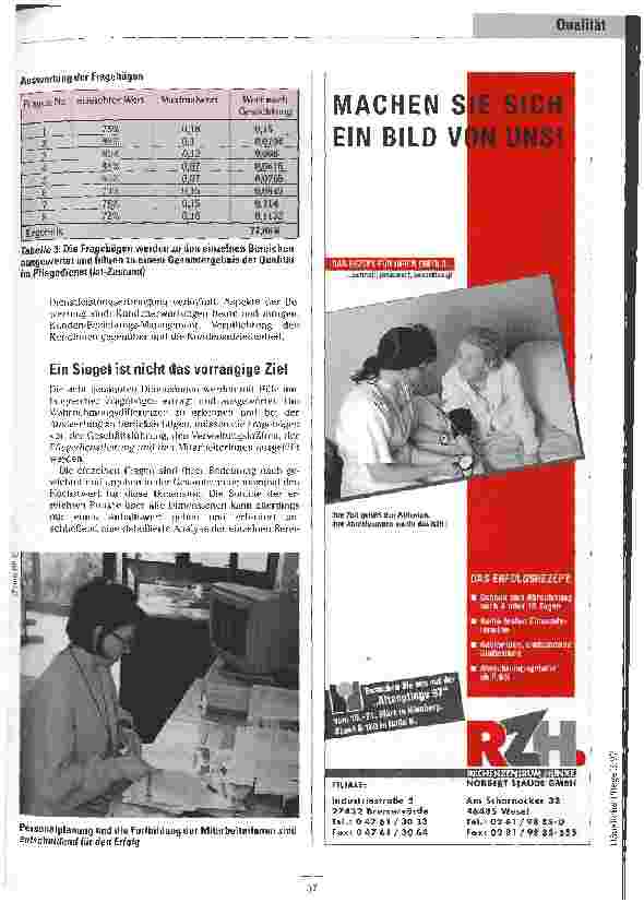 Vorschauseite 5: Stärken erkennen - Schwächen aufzeigen Das Pflege-Qualitäts-Management (PQM): Ein Analyseverfahren als Alternative zur DIN ISO 9000ff.