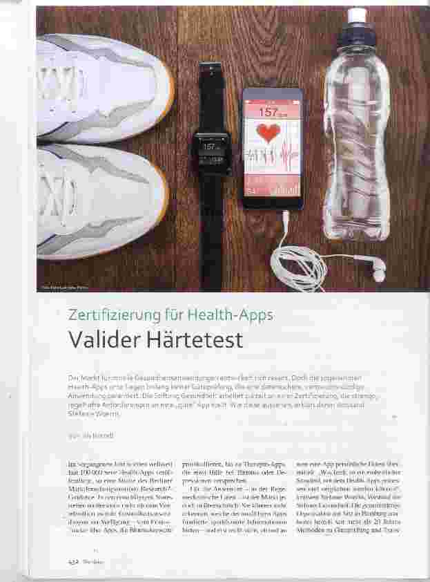 Vorschauseite 1: Zertifizierung für Health-Apps Valider Härtetest
