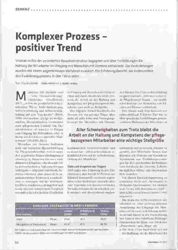 Vorschauseite 1: Komplexer Prozess - positiver Trend