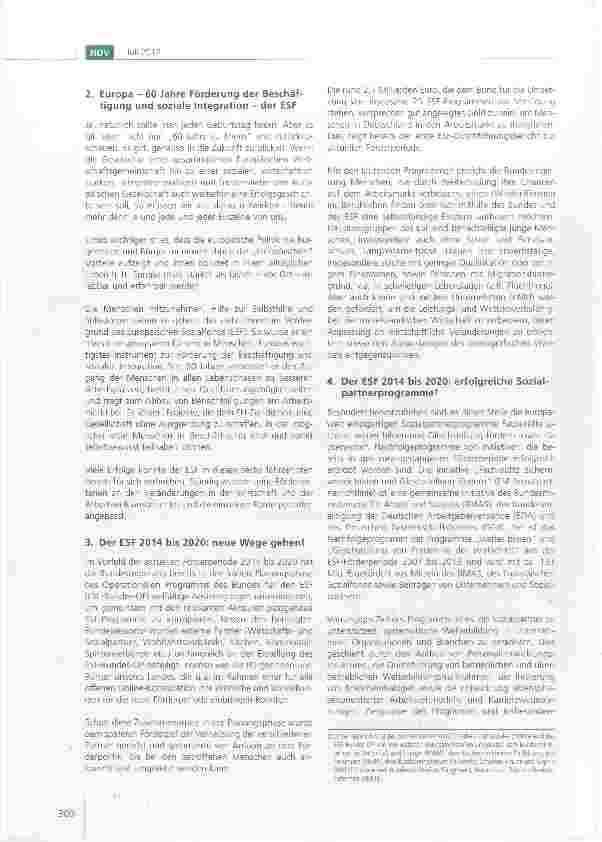 Vorschauseite 2: Zusammen. Zukunft. Gestalten. Der ESF in der Förderperiode 2014 bis 2020 Bundesministerium für Arbeit und Soziales ESF