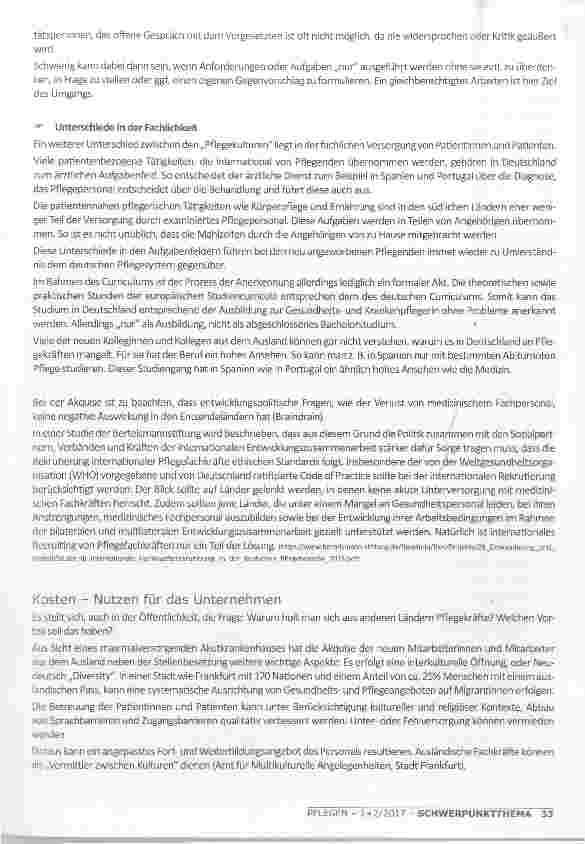 Vorschauseite 4: SO BENÖTIGT WIE NIE: FACHKRÄFTE IM KRANKENHAUS