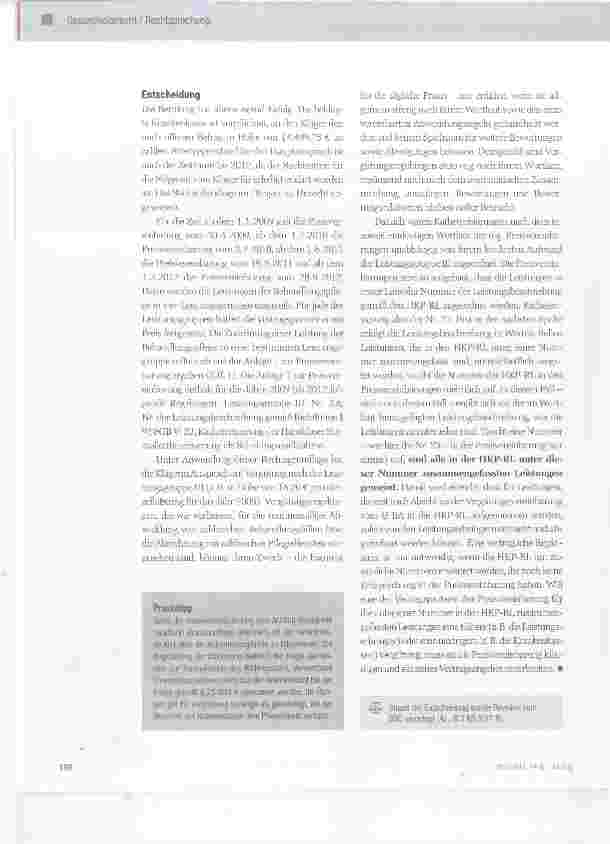 Vorschauseite 3: Vergütung häuslicher Krankenpflege (intermittierende transurethrale Einmalkatheterisierung)