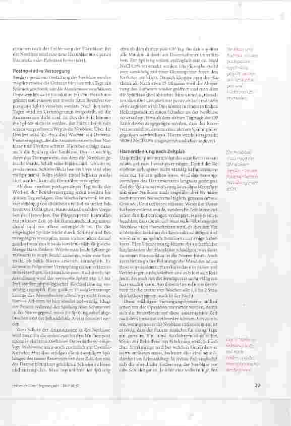 Vorschauseite 2: Postoperative Pflege nach Neoblasen-Einsatz
