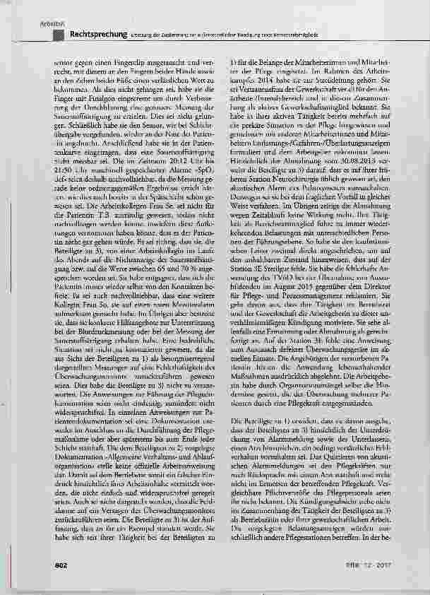 Vorschauseite 5: Ersetzung der Zustimmung zur außerordentlichen Kündigung eines Betriebsratsmitglieds