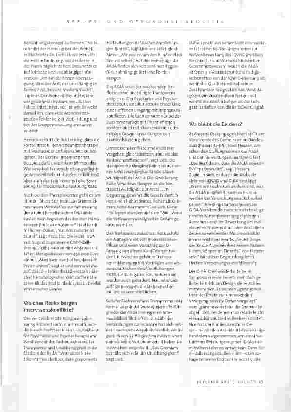 Vorschauseite 2: Im Fadenkreuz der Einflüsse: Der schwere Weg des Arztes zu einer guten Verordnungsentscheidung