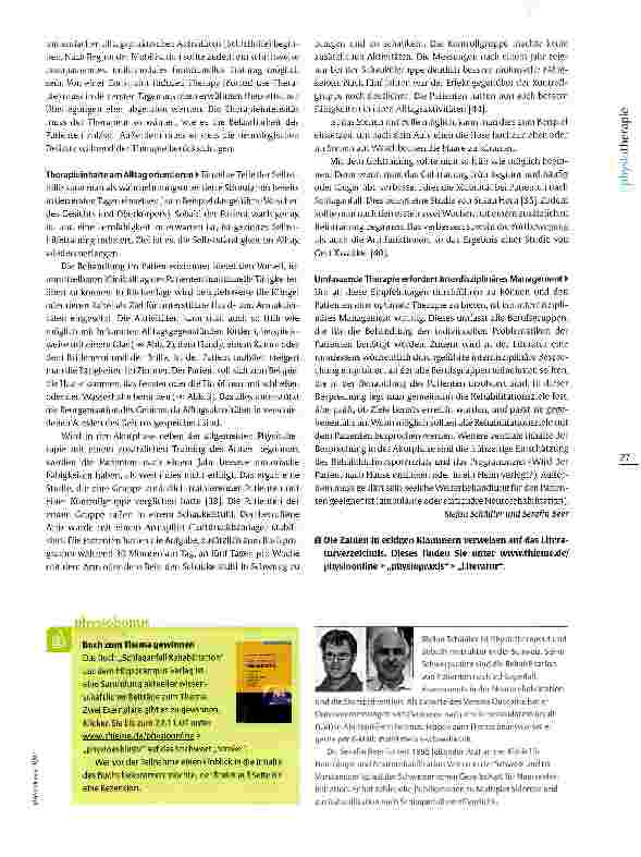Vorschauseite 4: Neuroreha in der Frühphase nach Schlaganfall So früh wie möglich therapieren